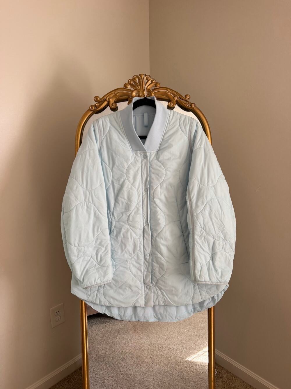 Lululemon Quilted Light Insulation Powder Blue Jacket